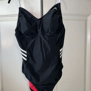 Adidas Women's Black One Piece Swimsuit Size 10 Adjustable Straps